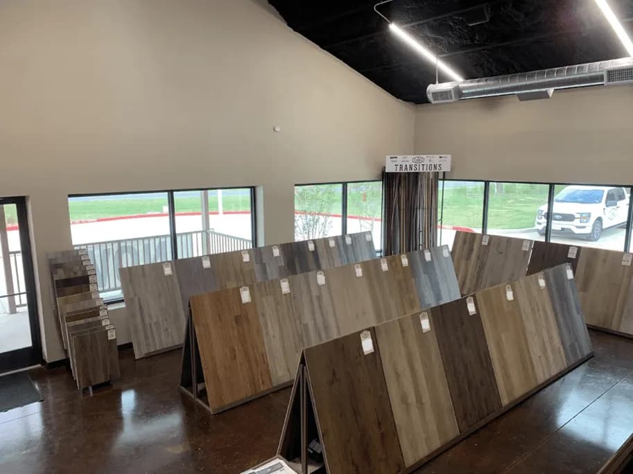 Flooring showroom display