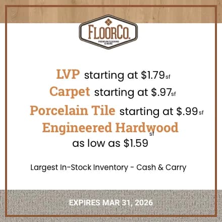 Flooring coupon promotion