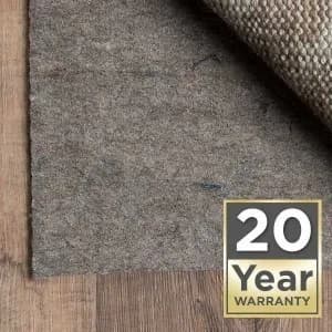 20 year warranty area rug pad