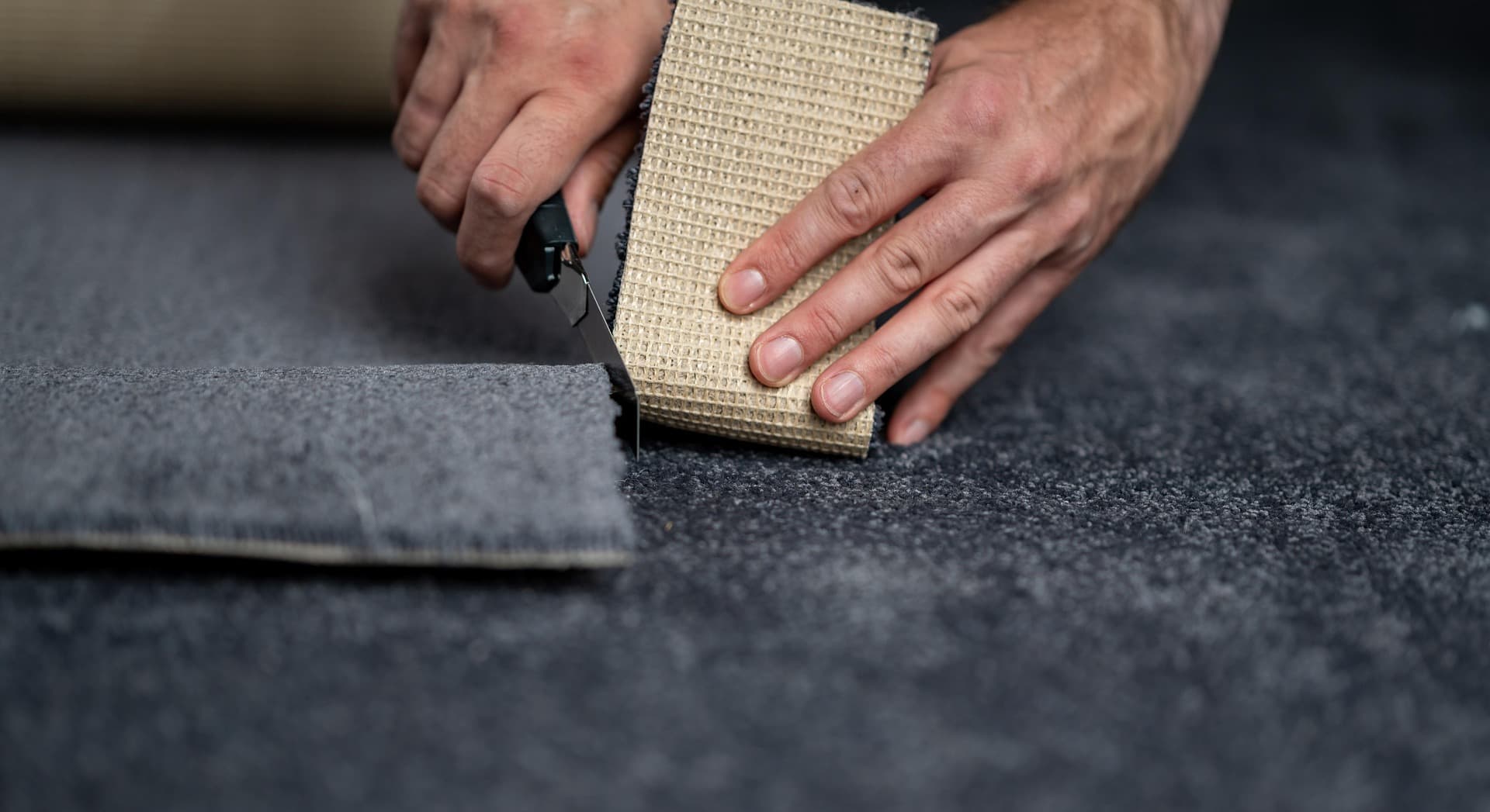 Fresh carpet flooring shown in a residential room.