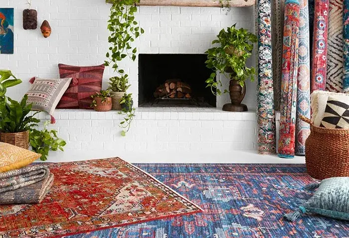 Custom bound area rug