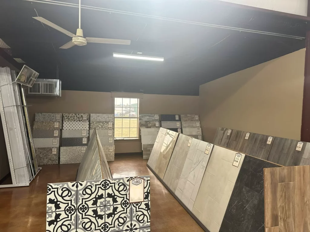 Tile flooring room scene