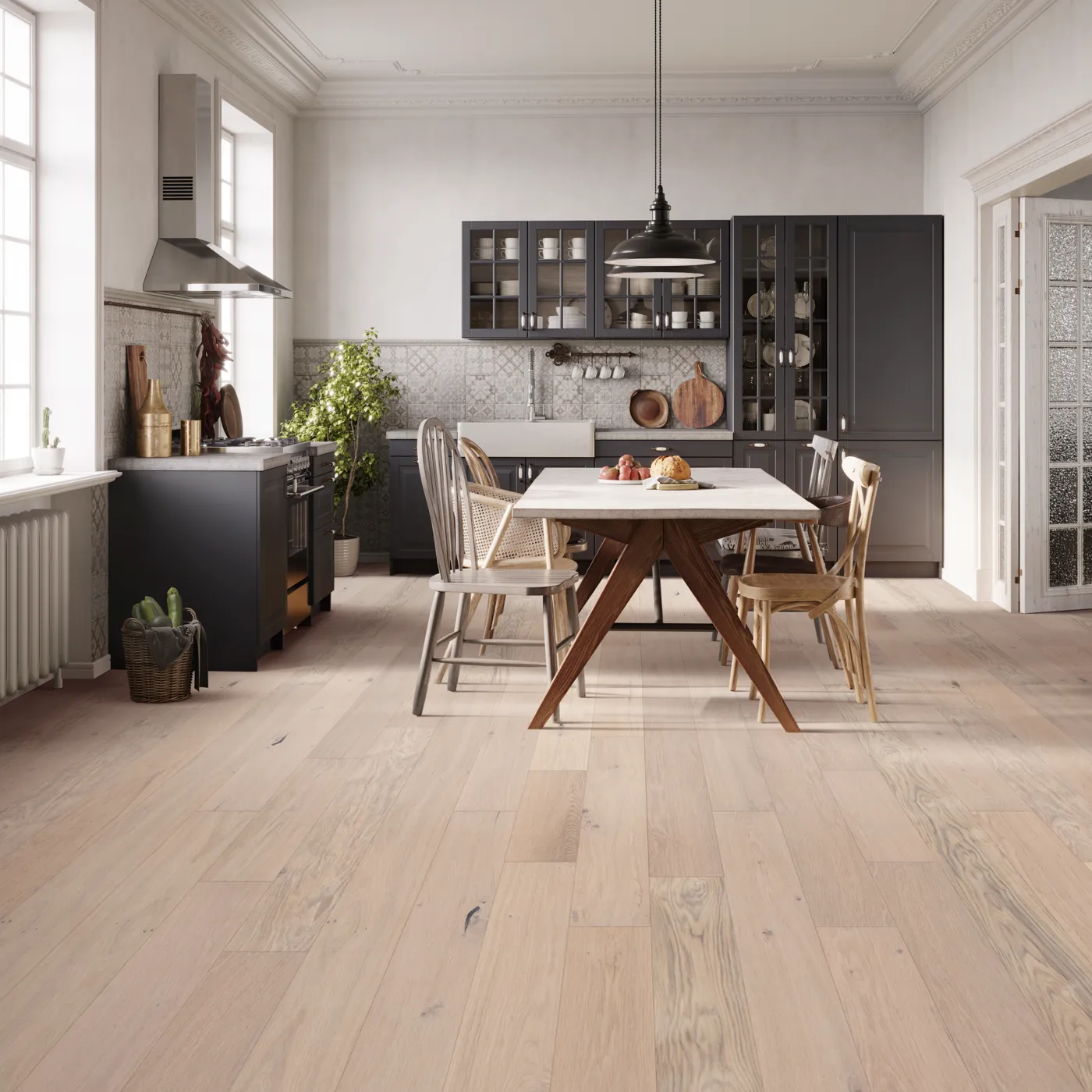 Shaw Floors light hardwood in a kitchen | FloorCo.