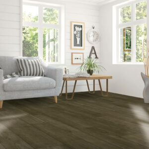 Wood-look laminate flooring in living room | Floorco Premium