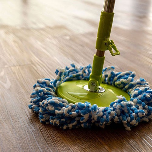 dry mop on vinyl flooring | Floorco Premium